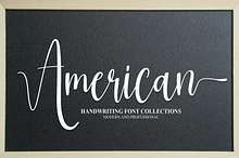 American | Script Font