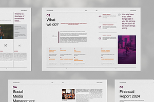 Annual Report Brochure Template