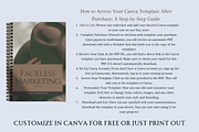 FACELESS MARKETING GUIDE TEMPLATE, a Marketing Template by Daring Digies (Thumbnail 6 of 7)