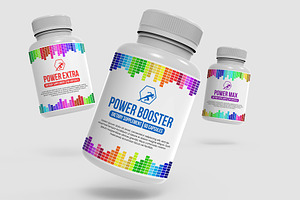 Supplement Nutrition Bottle Mockups