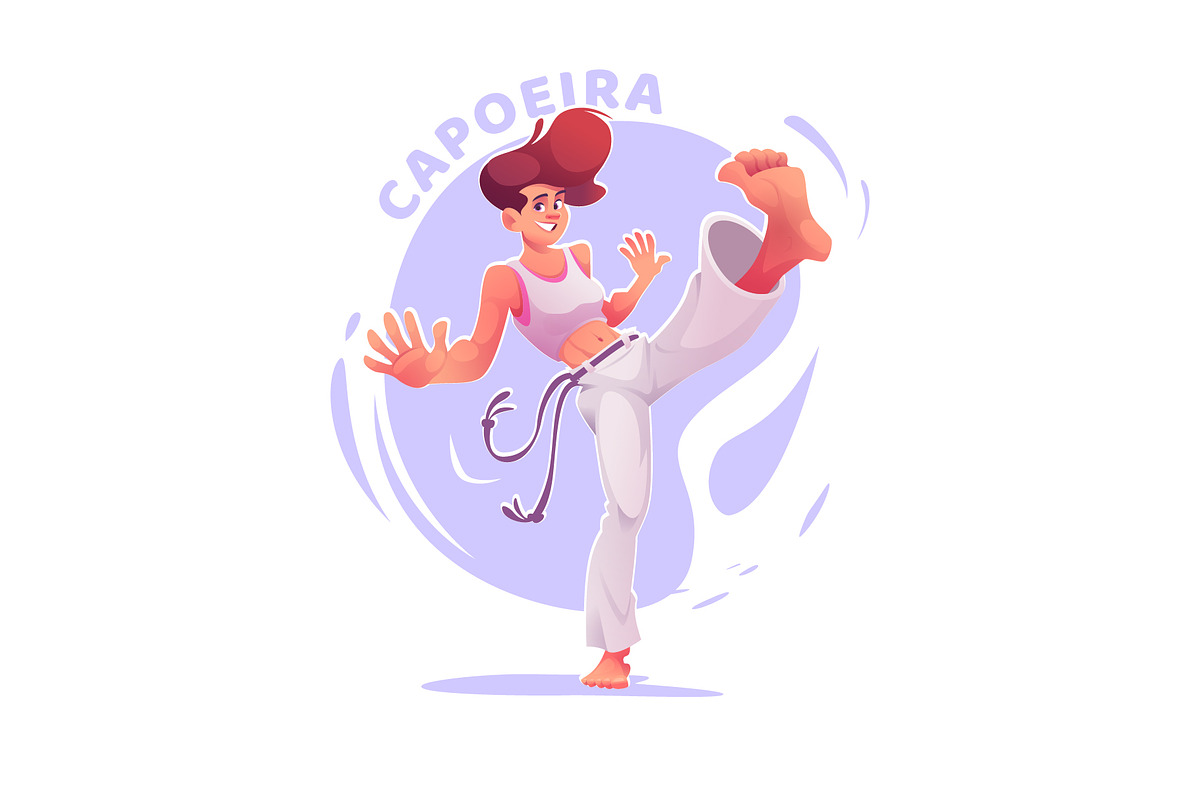 Capoeira action poses, an Illustration by VectorVision (Photo 10 of 13)