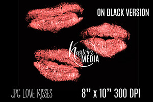 Love Kisses Lipstick Lips Overlay