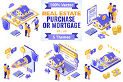 Sale Purchase Mortgage Real Estate, a Finance Illustration by TAlex (Thumbnail 1 of 6)
