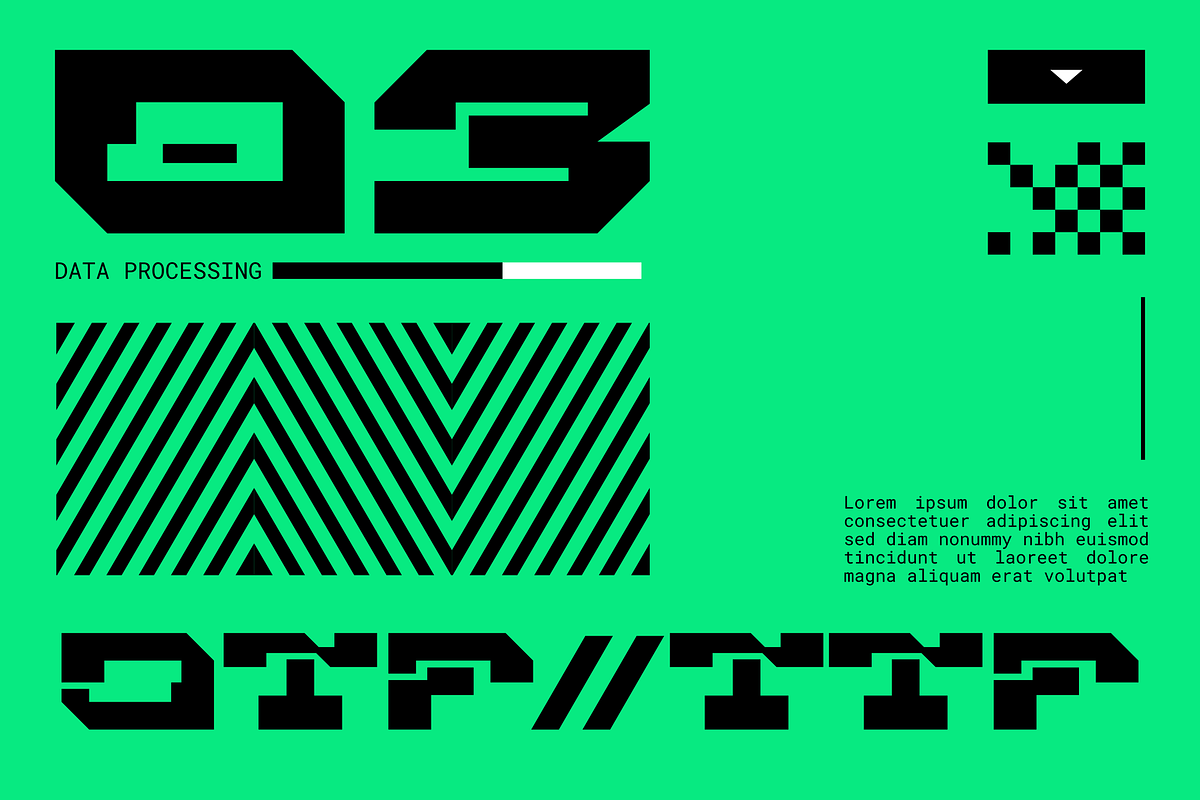 Bride Typeface Robot, a Sans Serif Font by 24Design Studios (Photo 5 of 7)