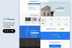 Home Security Landing Page Template