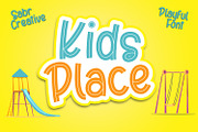 Kids Place, a Sans Serif Font by sabrcreative (Thumbnail 1 of 9)