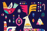 CHRISTMAS Collection, an Animal Illustration by MoleskoStudio (Thumbnail 8 of 10)