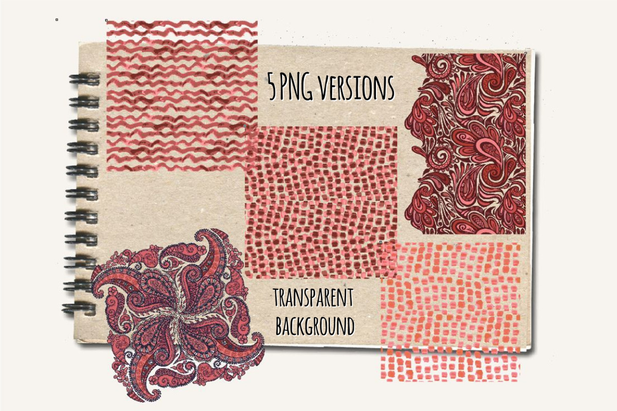 Marsala Seamless Vector Patterns, a Pattern Graphic by Seamless and more stuff (Photo 2 of 4)