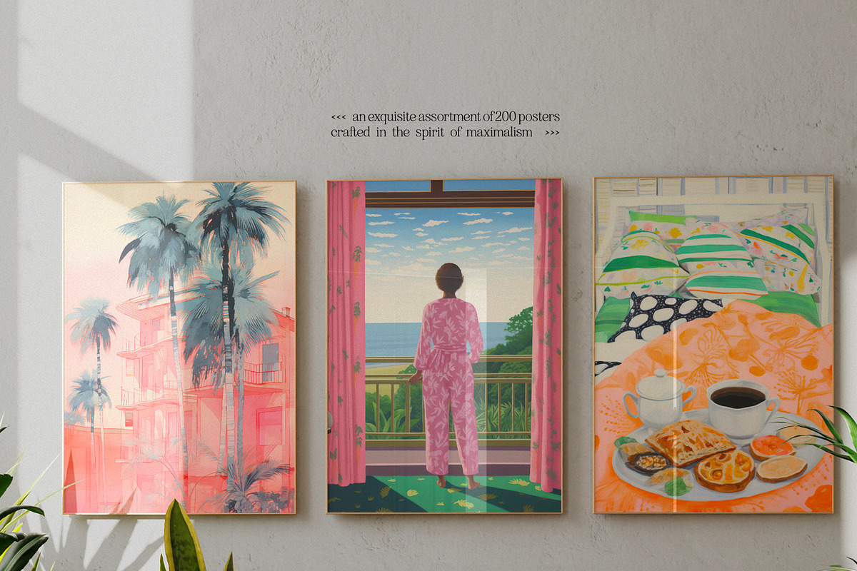 Maximalist Gallery. 200 Prints, a Background Graphic by Purple (Photo 11 of 11)