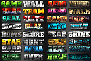 32 Game Layer Styles Bundle 1, a Layer Style Add-On by DesignFathoms (Thumbnail 2 of 6)