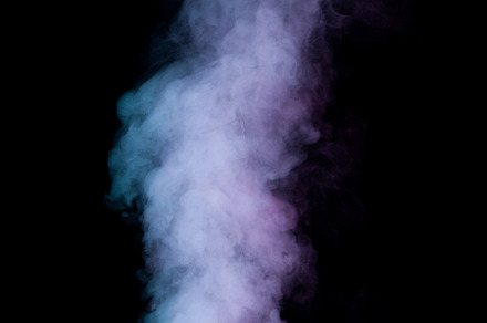 Colorful Smoke on Black Background