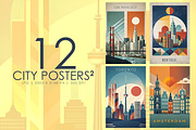 City Posters - 02, a Decorative Illustration by Digital Art Creations (Thumbnail 4 of 8)
