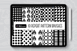 Geometric Pattern Procreate Brushes