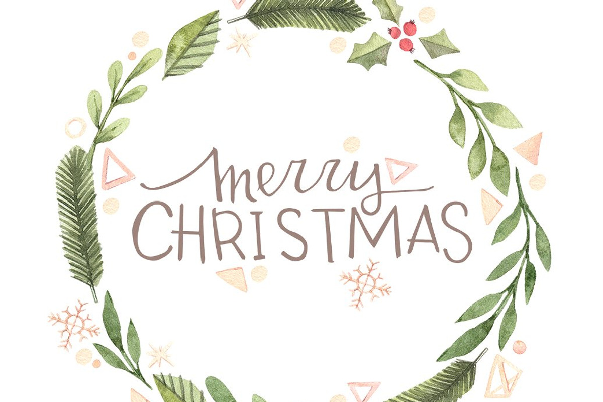 Watercolor Christmas decorations, a Decorative Illustration by Kate Macate (Photo 4 of 4)