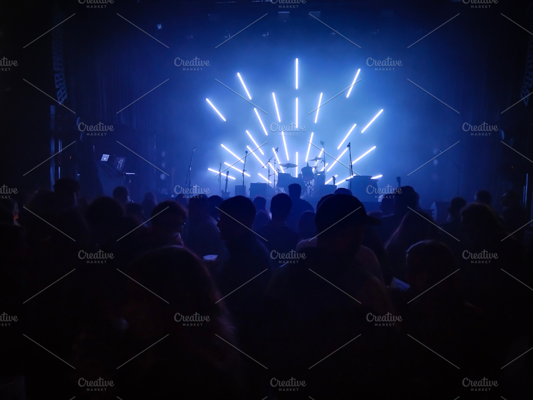 Crowd waiting for band performing, a Sports & Recreation Photo by DanFLCreativo