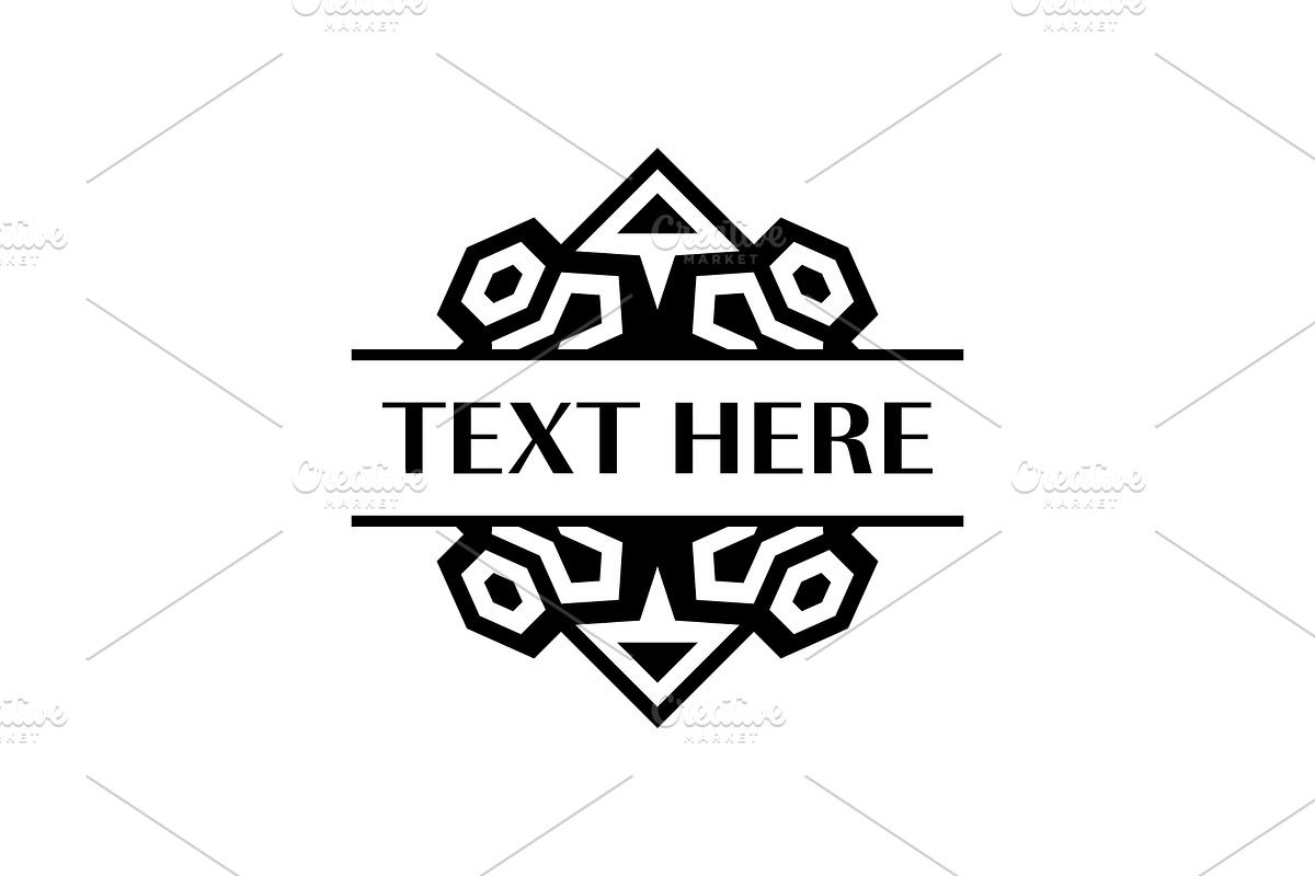 Symmetrical Celtic-Inspired Frame, a Branding & Logo Template by Rasagama Studio