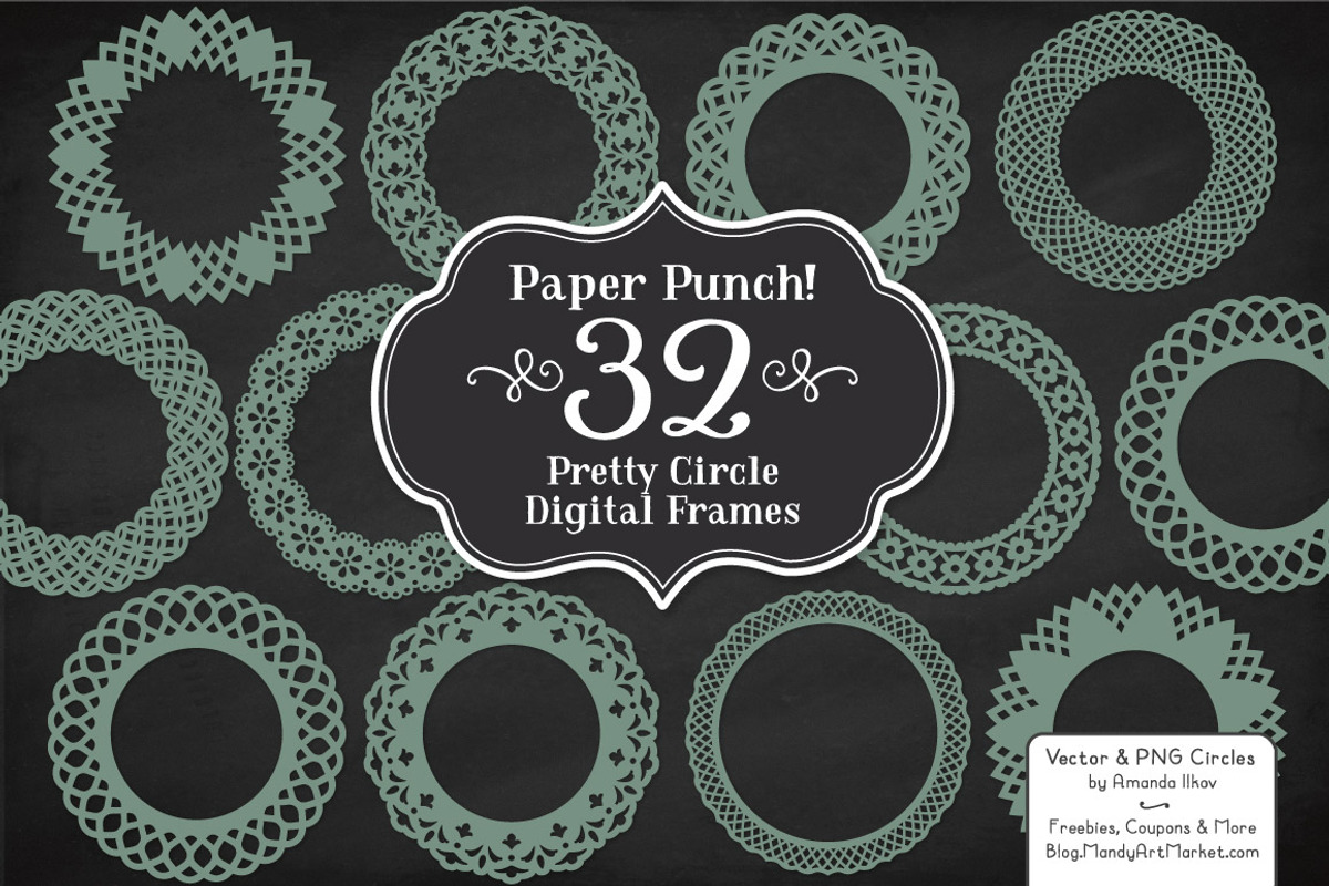 Hemlock Lace Scrapbook Frames, an Illustration by Amanda Ilkov (Photo 1 of 5)