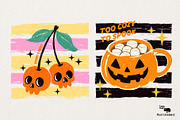 SPOOKY HALLOWEEN BRUSH STRIPES, an Object Graphic by Lazy Cat (Thumbnail 5 of 8)