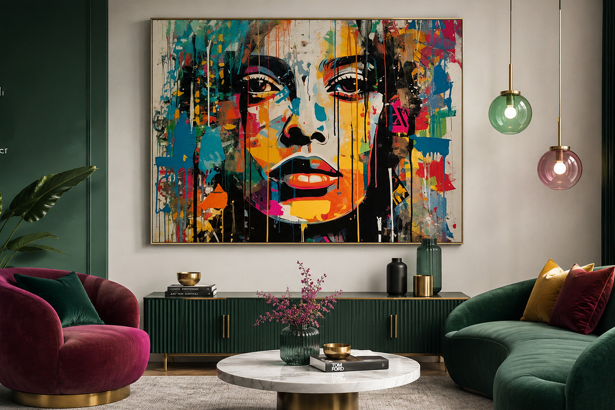 Colorful Abstract Woman Portrait, an Abstract Photo by Hamza067 (Photo 2 of 3)
