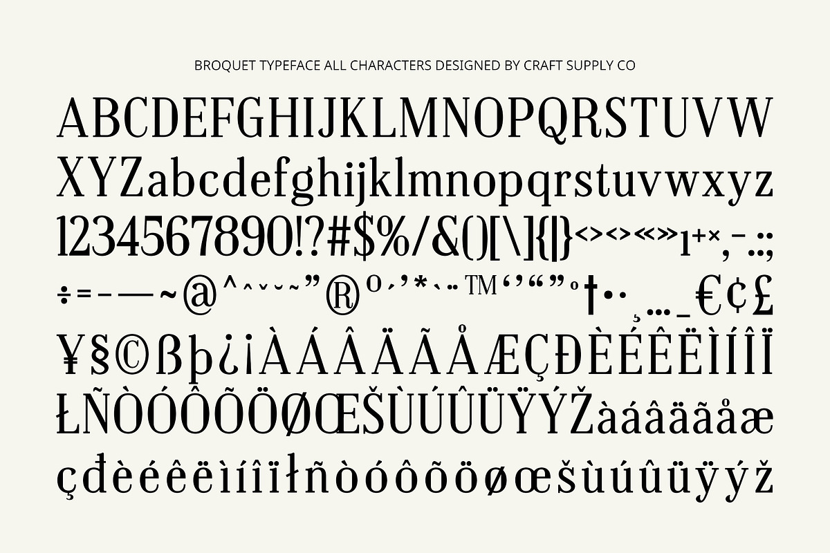 Broquet – Contemporary Font, a Serif Font by Craft Supply Co. (Photo 8 of 8)