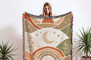 Woven Blanket Mockup PSD / PNG, a Household Mockup by Mockups Studio (Thumbnail 4 of 6)