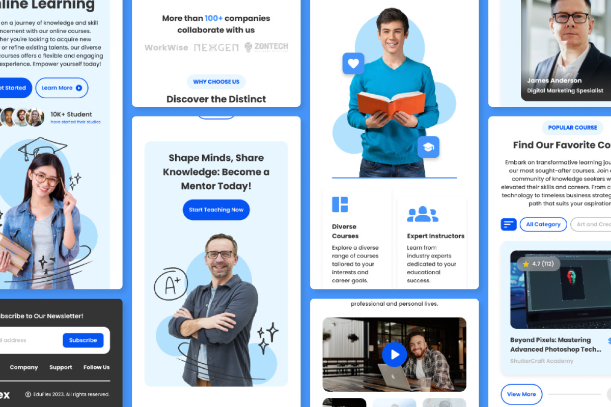 EduFlex - Online Course Landing Page, a Landing Page Template by twinstd (Photo 5 of 5)