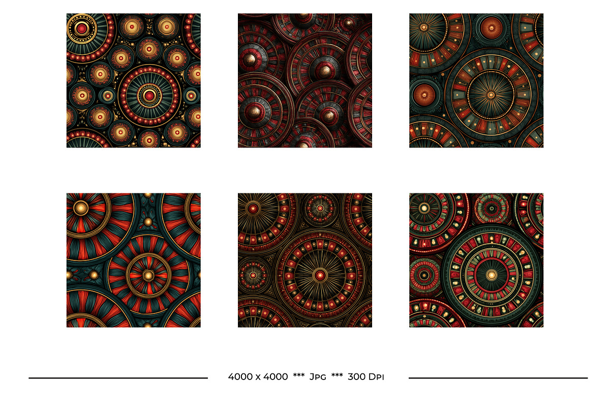 Roulette Wheel Retro Art Styles, a Pattern Graphic by karenfoleyphoto (Photo 3 of 11)