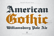 Archive Black Title, a Blackletter Font by Archive Type Fonts (Thumbnail 2 of 3)