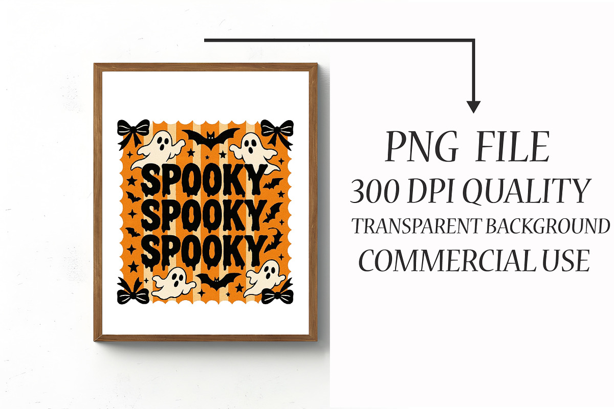 Spooky Halloween,Cute Ghost Png, an Illustration by Libby Wishes (Photo 4 of 6)