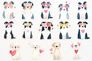 Valentine's Day Dogs Clipart PNG, an Animal Illustration by SugarCloudStudioArt (Thumbnail 10 of 10)