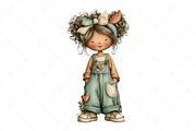 Watermelon Girl Clipart, an Illustration by Craft Nest (Thumbnail 8 of 12)