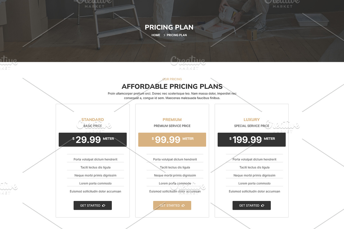 Wallpapering & Painting Elementor, a WordPress Template by HasnainDEV (Photo 3 of 5)