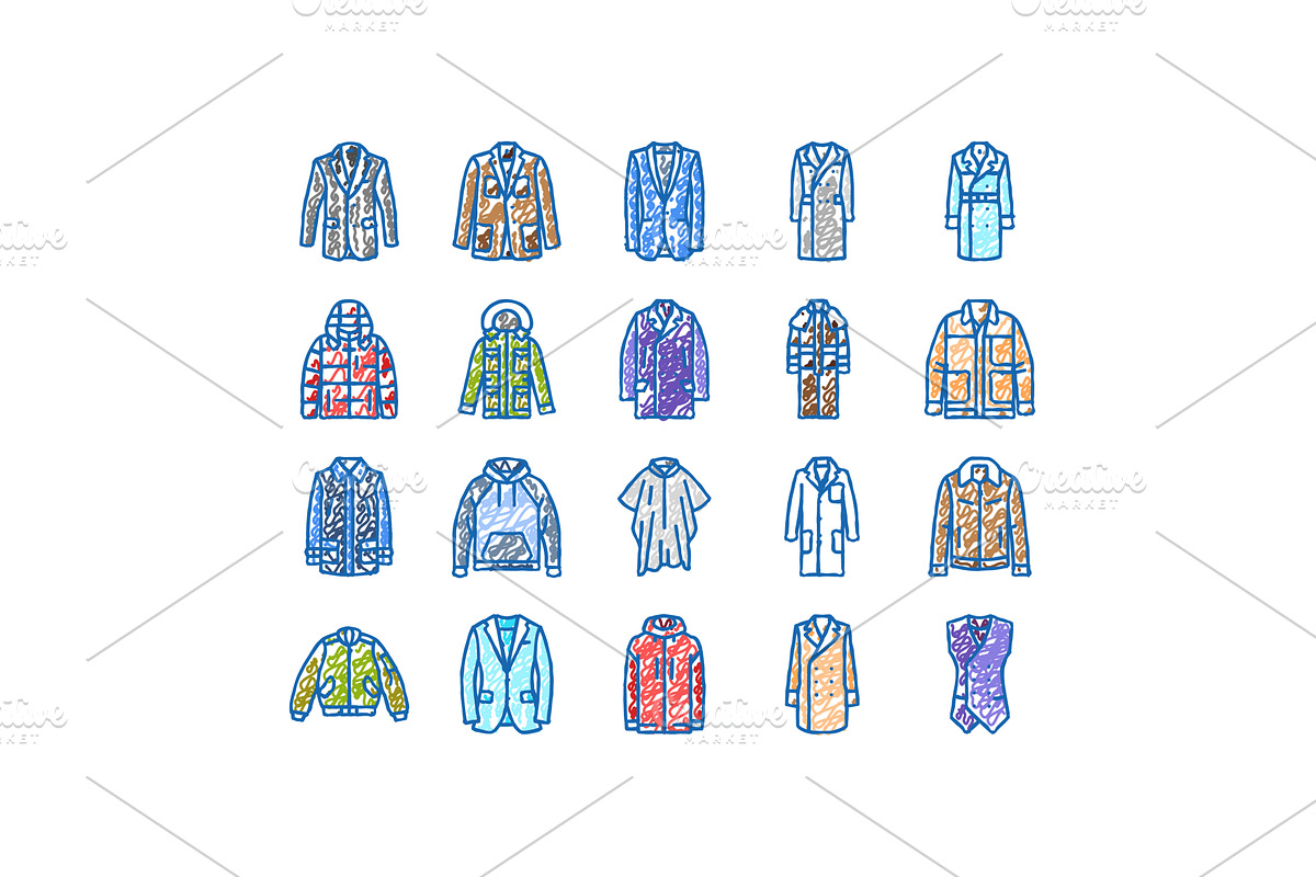 outerwear male clothing casual, an Object Illustration by pikepicture