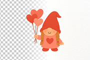 Valentine Gnome Clipart Set, a Seasonal Illustration by Nicolle's Colorful Art (Thumbnail 5 of 6)