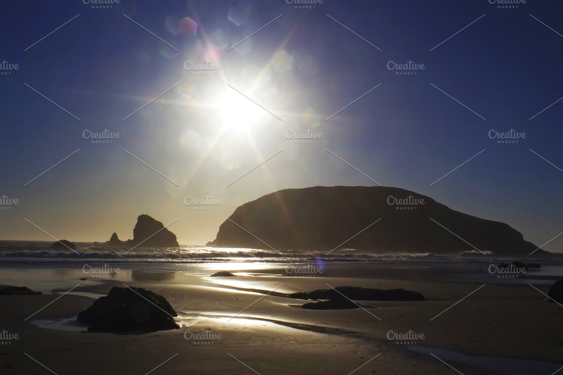 Sea landscape stock photo containing nature and picture