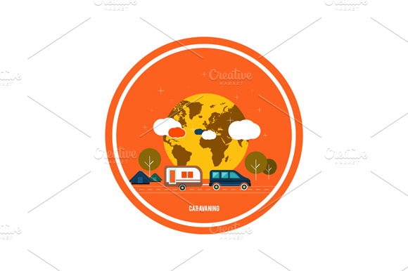Caravaning near the tree. preview 2