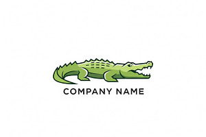 Green Crocodile Logo, a Branding & Logo Template by Logocreative