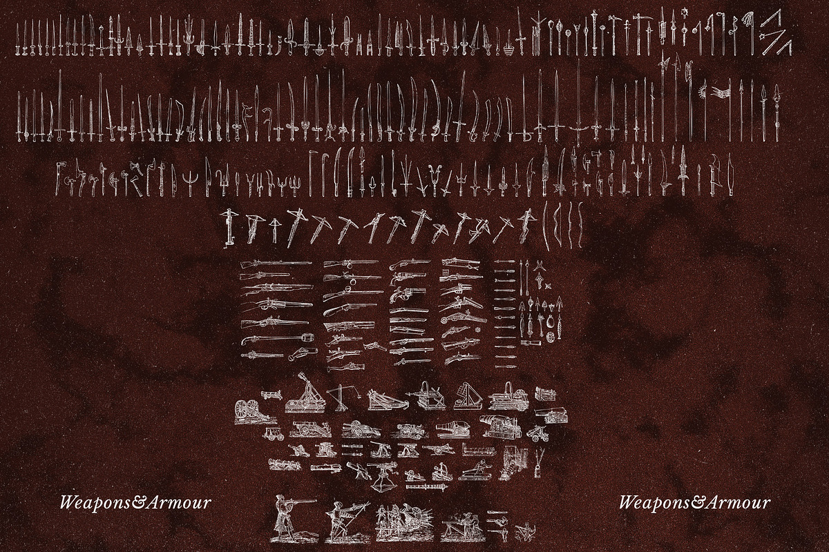 Medieval Weapons and Armour Vectors, an Object Graphic by Freezerondigital (Photo 7 of 12)