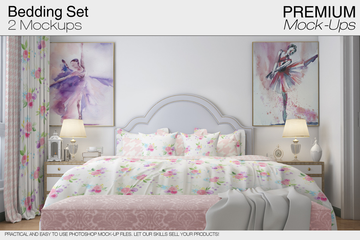 Bed Linens Bundle - 30 Mockups, an Apparel Mockup by mock-ups (Photo 14 of 35)