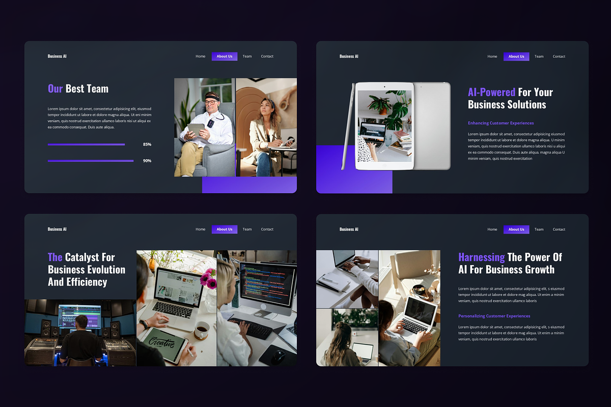 Business AI Presentation Keynote, a Presentation Template by SquidPixey (Photo 3 of 7)