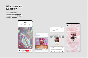 Holographic Social Media Templates