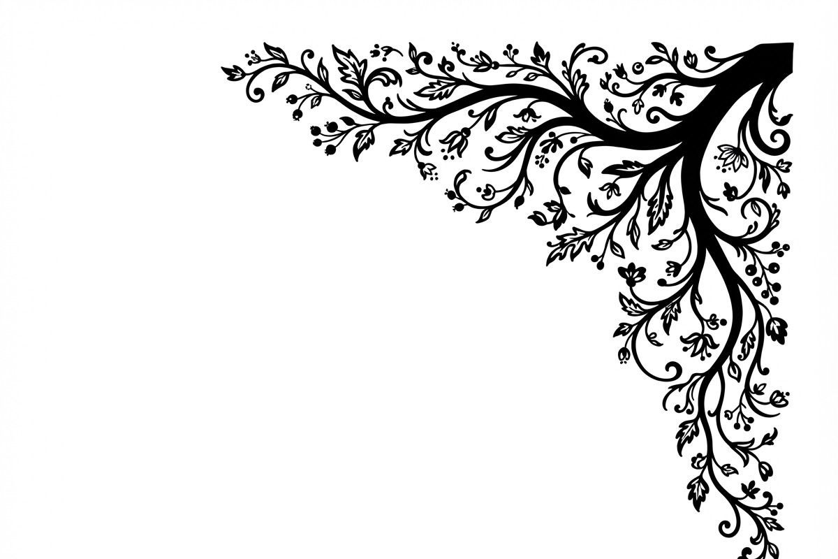50 Tree Branch Corner Silhouette, a Decorative Illustration by Amazin_art (Photo 24 of 27)