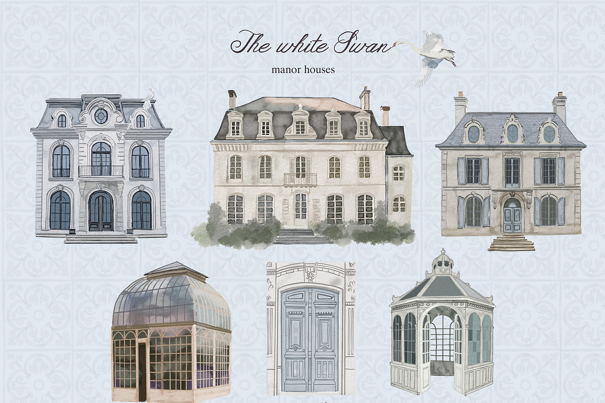 The White Swan Ballet vintage set, a Decorative Illustration by Amely.Art (Photo 13 of 14)