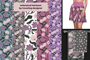 Floral Vintage Botanical Pattern Set, a Pattern Graphic by Traveling Designer (Thumbnail 4 of 7)