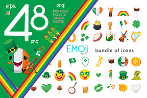 Saint Patrick Day Emoticons
