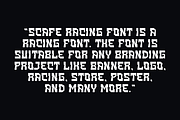 Scafe Racing - Speed Car Font, a Sans Serif Font by Iqsiart Studio (Thumbnail 3 of 7)