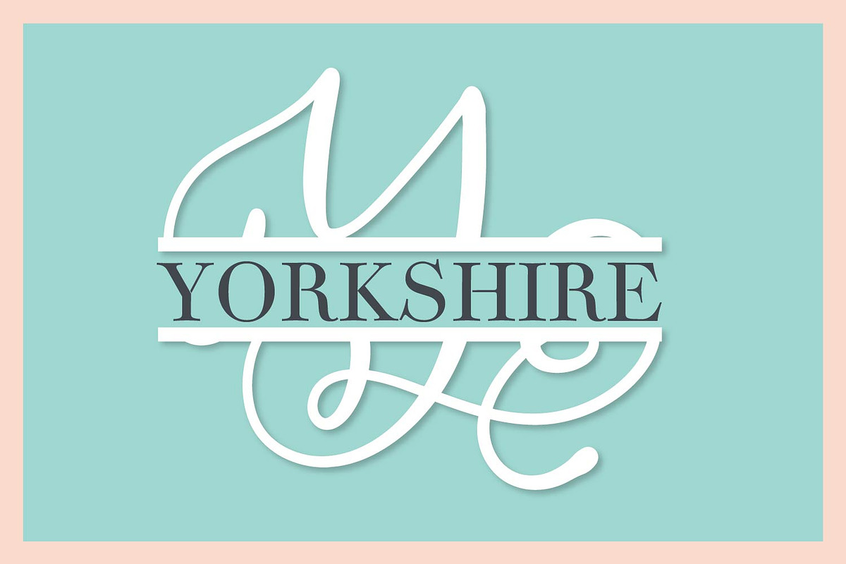 Split Monogram Font - All Letters preview 2
