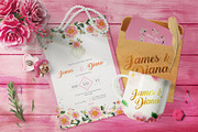 FLOWER WEDDING INVITATION SUITES, an Invitation Template by Totem Invitation House (Thumbnail 2 of 5)