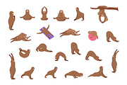 Mama Yoga, an Animal Illustration by Alena (Thumbnail 7 of 8)