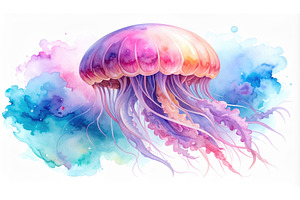 Vibrant purple and pink jellyfish, an Animal Photo by Igor Tichonow